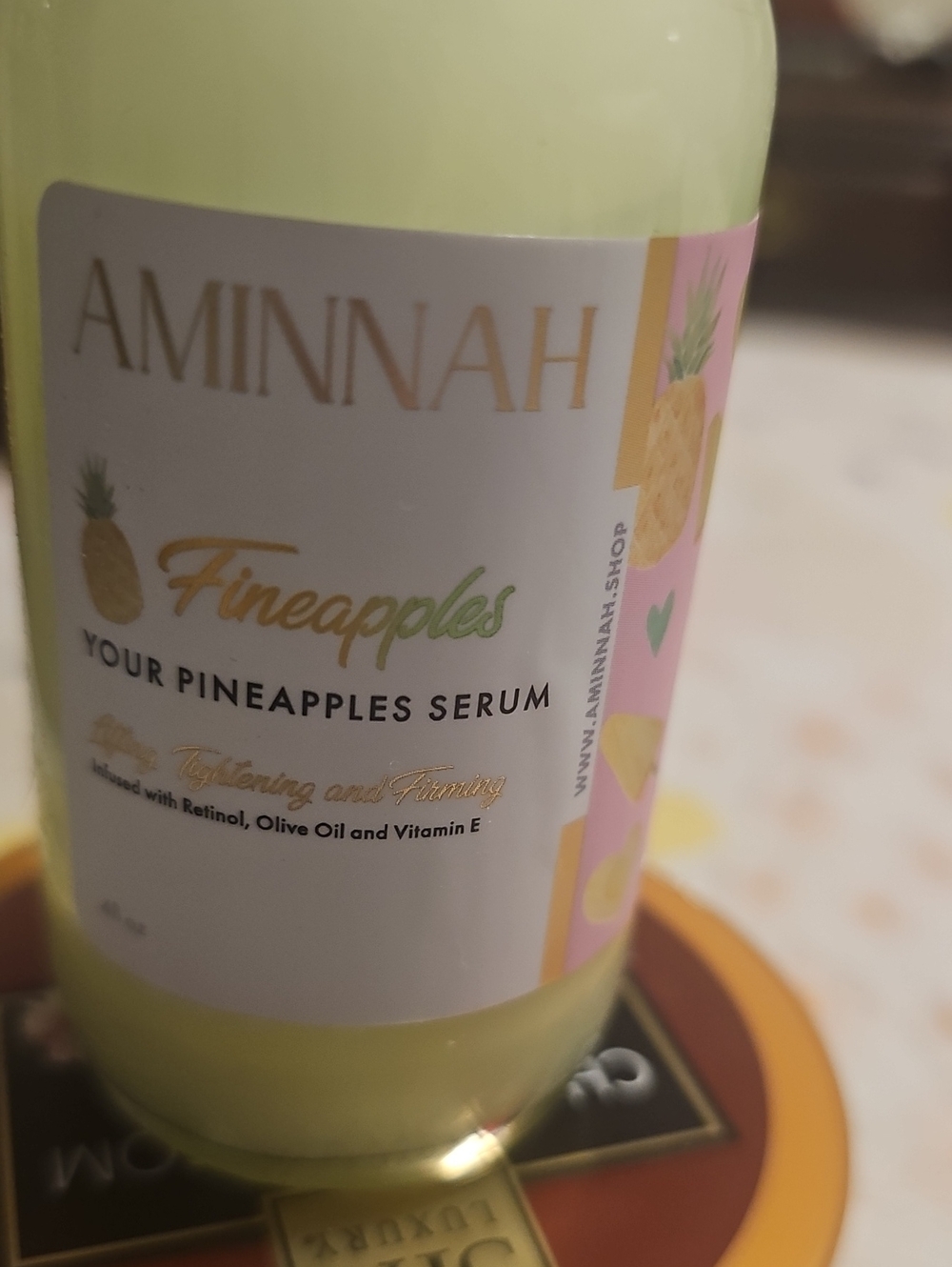 AMINNAH Fineapples Pineapples Serum — Cream Yellow Brightening Face Serum